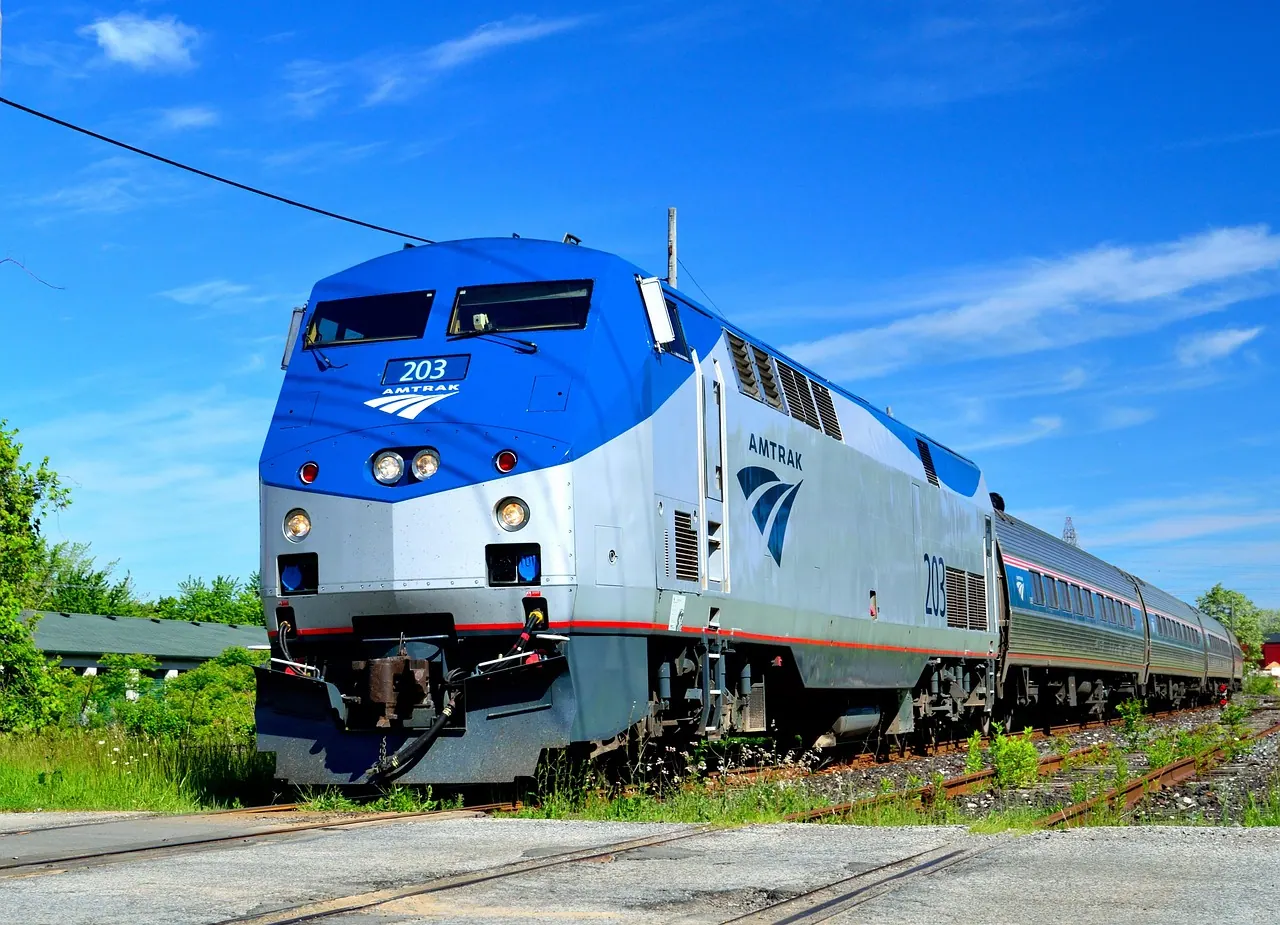 amtrak, train, transportation, tracks, rail, passenger vehicle, railway, rails, locomotive, blue train, amtrak, amtrak, amtrak, amtrak, amtrak
