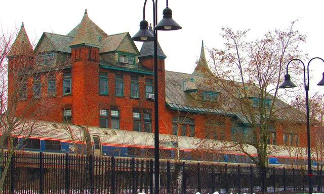 The Adirondack at Plattsburgh station in January 2024. Amtrak weekend travel: plan around train frequency