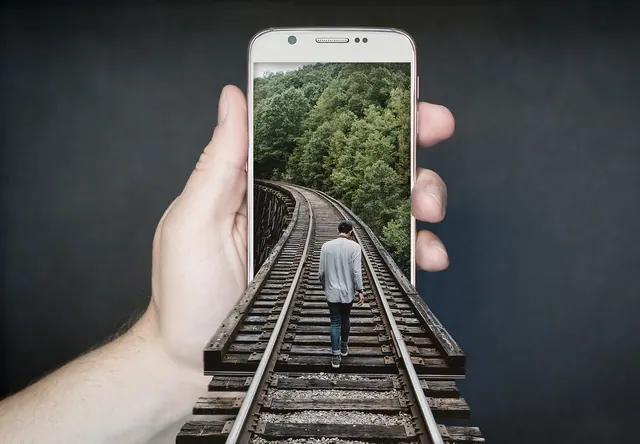 train track, railroad, smartphone, railway track, mobile phone, cellphone, smartphone, smartphone, smartphone, smartphone, smartphone, mobile phone, mobile phone, mobile phone, mob