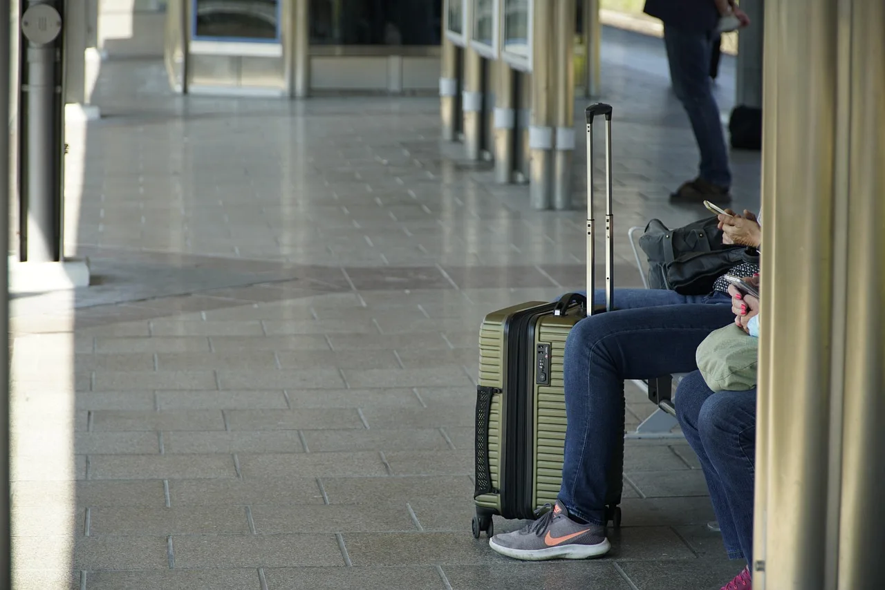 luggage, station, railway, waiting, traveller, luggage, luggage, luggage, luggage, luggage, waiting, traveller. Car Free Lodging Near a Train Station: What to Check