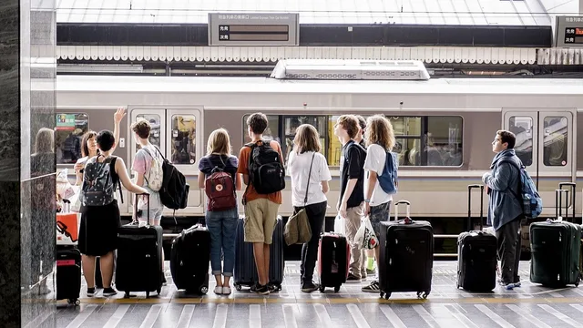 station, crowd, travel, luggage, luggage, luggage, luggage, luggage, luggage. Hotels near train stations: five weekend checks